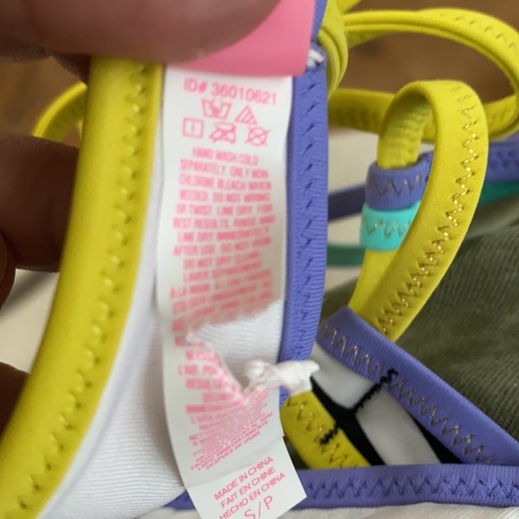 Victoria’s Secret multicolor swim top Size S/P - Picture 6 of 6